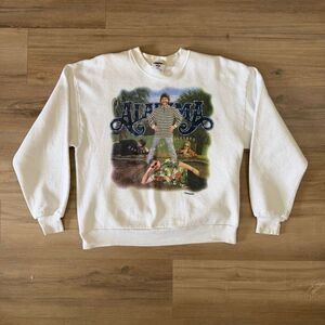 Vintage Alabama Dancin On The Boulevard White Crewneck Pullover Sweatshirt Sz L